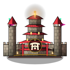 Jade Dynasty castle art from Aether Realms