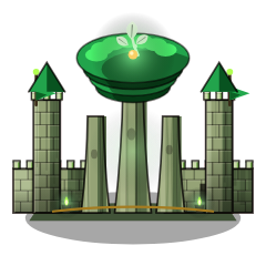 Elven Court castle art from Aether Realms