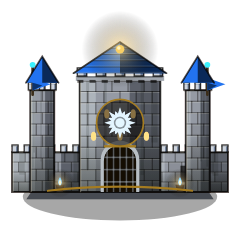 Human Realm castle art from Aether Realms