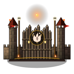 Orc Horde castle art from Aether Realms